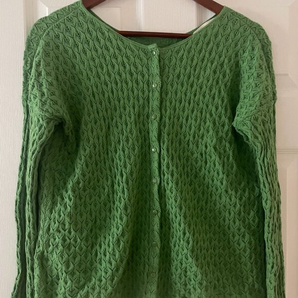 Sezane Adela Cardigan Bright Green - Size S - Picture 3 of 6